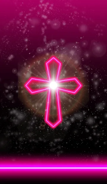 [LINE着せ替え] Cross neon Pink 5の画像1