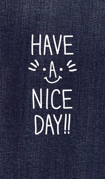 [LINE着せ替え] いい 1 日を！！-デニム-の画像1