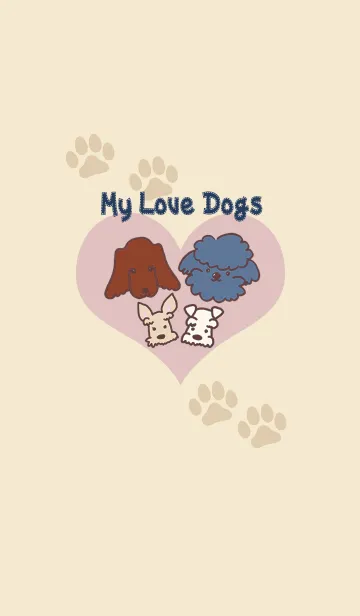 わんこ大好き！ My love Dogs！の着せ替えメイン画像