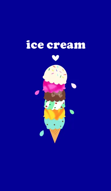 [LINE着せ替え] I love ice creamの画像1