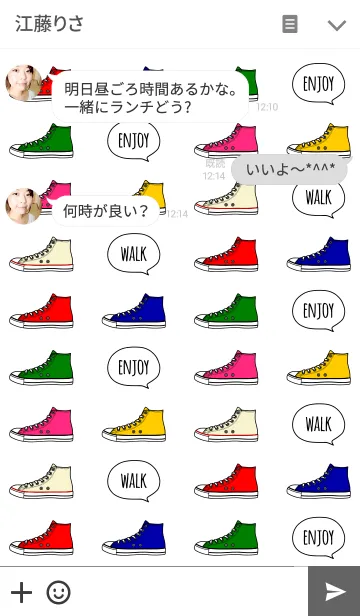 [LINE着せ替え] sneakers-standard colorの画像3