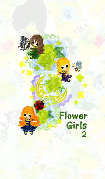 [LINE着せ替え] Flower Girls 2の画像1