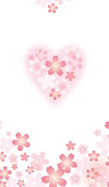 桜ハートの着せ替えメイン画像