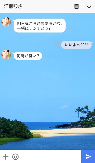 [LINE着せ替え] パラダイス ビーチ-18の画像3