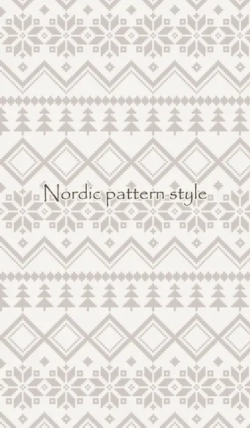 [LINE着せ替え] Nordic pattern styleの画像1