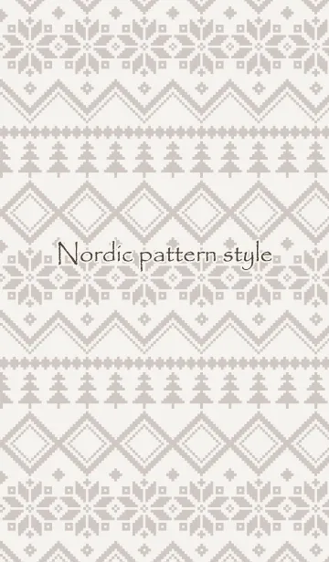 Nordic pattern styleの着せ替えメイン画像