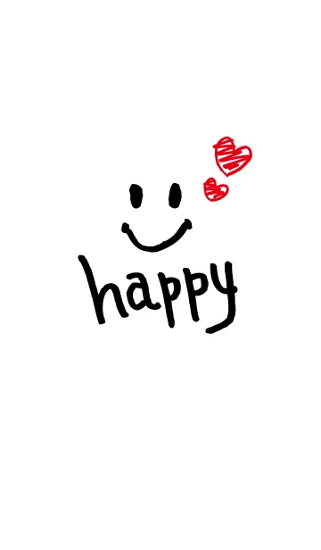 [LINE着せ替え] スマイルハッピー-ハート-の画像1