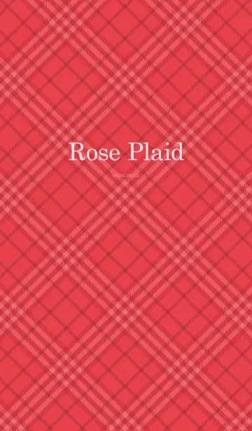 [LINE着せ替え] Rose Plaidの画像1