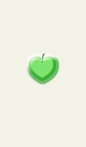 [LINE着せ替え] ふっくらハート青りんごの画像1