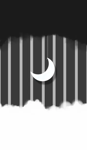 [LINE着せ替え] シンプルな月夜の壁紙の画像1