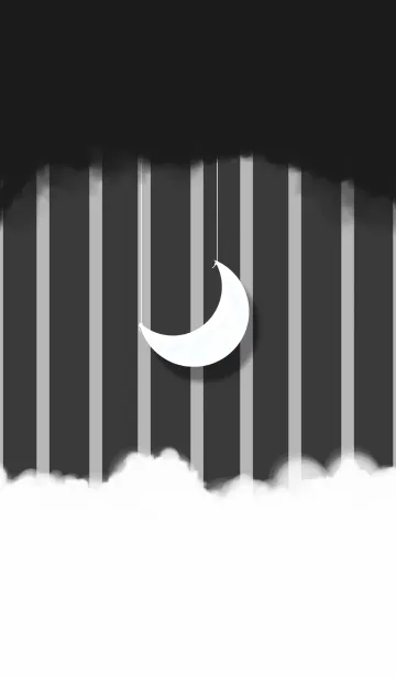 シンプルな月夜の壁紙の着せ替えメイン画像