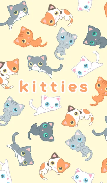 子猫いっぱいのLINE着せ替え