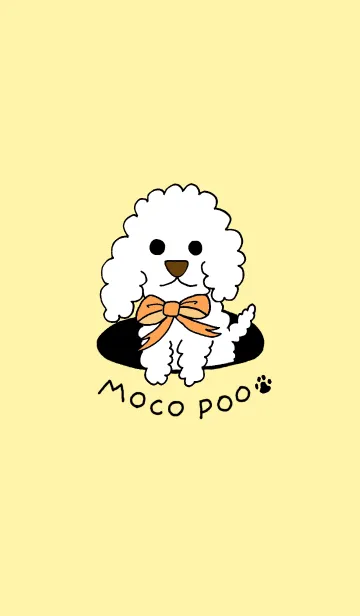 [LINE着せ替え] MOCO POO (yellow)の画像1