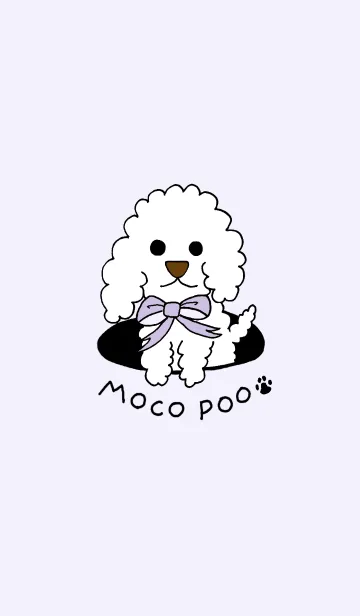 [LINE着せ替え] MOCO POO (purple)の画像1