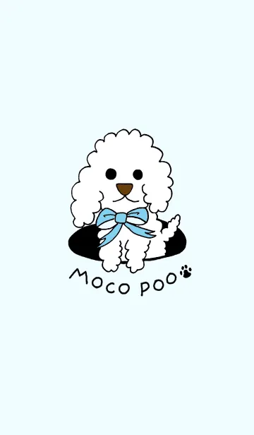[LINE着せ替え] MOCO POO (blue)の画像1