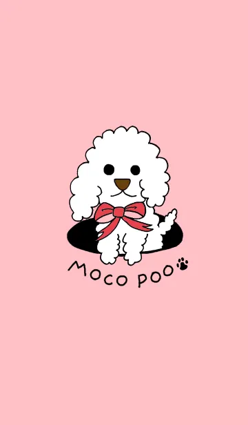[LINE着せ替え] MOCO POO (red)の画像1
