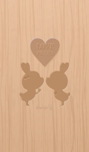 [LINE着せ替え] Wood carving love theme.の画像1