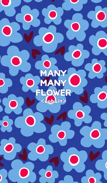 [LINE着せ替え] MANY MANY FLOWER <cobalt>の画像1