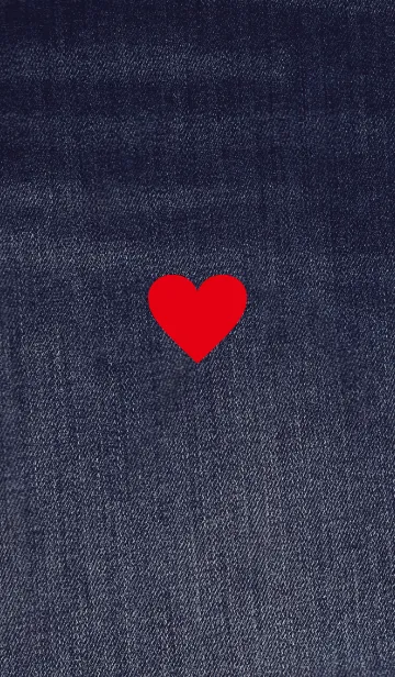 [LINE着せ替え] デニム-ハート-の画像1