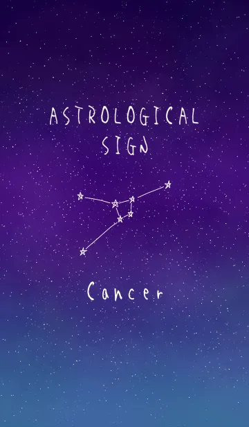 [LINE着せ替え] ☆星座☆【かに座】の画像1