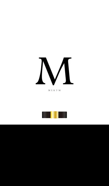 [LINE着せ替え] Initial -M- Square Ribbonの画像1