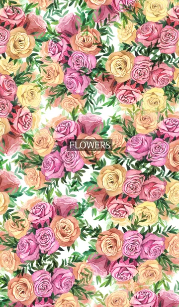 [LINE着せ替え] water color flowers_144の画像1