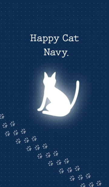 Happy Cat Navy.の着せ替えメイン画像