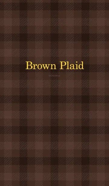 [LINE着せ替え] Brown Plaidの画像1
