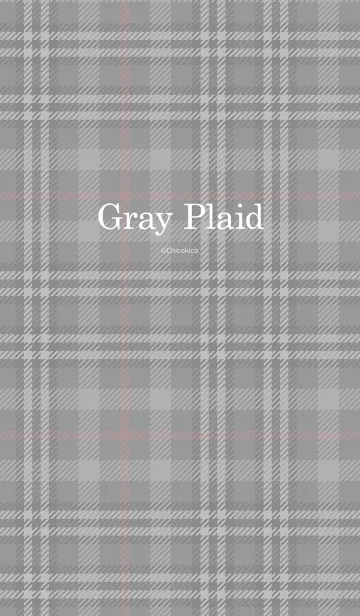 [LINE着せ替え] Gray Plaidの画像1