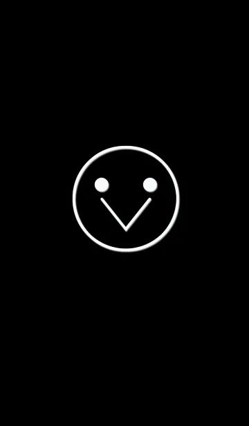 [LINE着せ替え] 黒と緑の笑顔くんの画像1