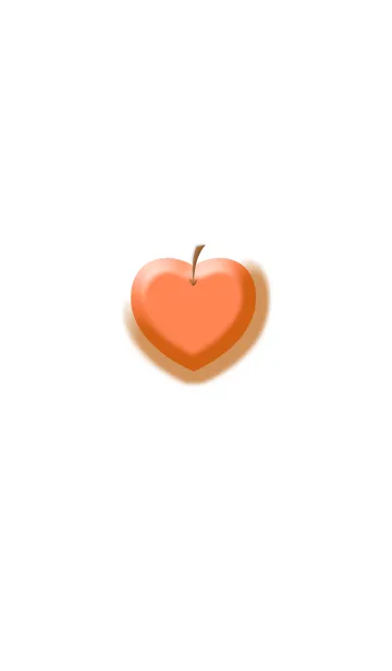 [LINE着せ替え] ハートのりんごの画像1