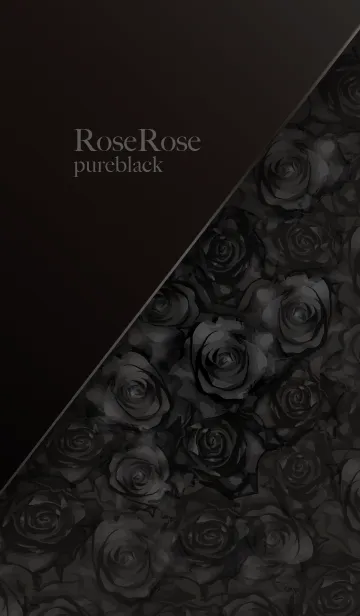 [LINE着せ替え] RoseRose pureblackの画像1