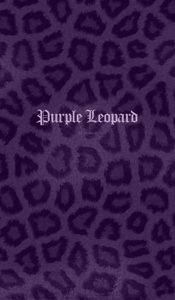 [LINE着せ替え] Purple Leopardの画像1