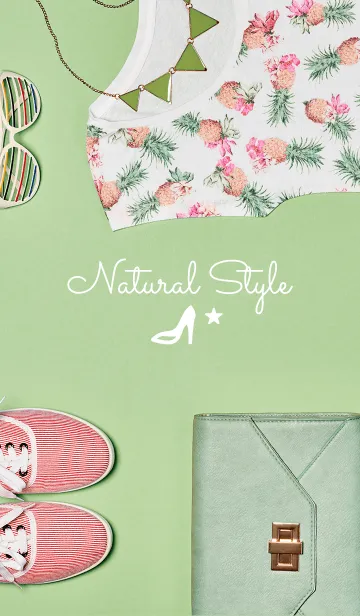 [LINE着せ替え] natural green styleの画像1