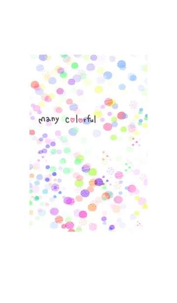 [LINE着せ替え] Many Colorfulの画像1