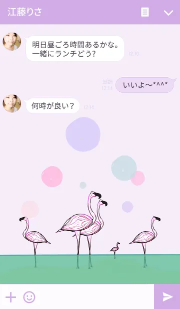 [LINE着せ替え] フラミンゴサマー[PRIME]の画像3