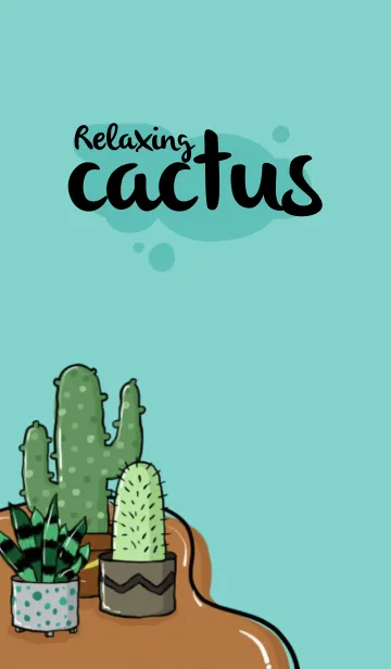 [LINE着せ替え] Relaxing Cactusの画像1