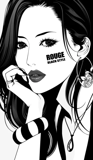 [LINE着せ替え] ROUGE BLACK STYLEの画像1