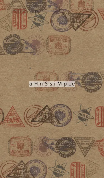 [LINE着せ替え] ahns simple_050_stampの画像1