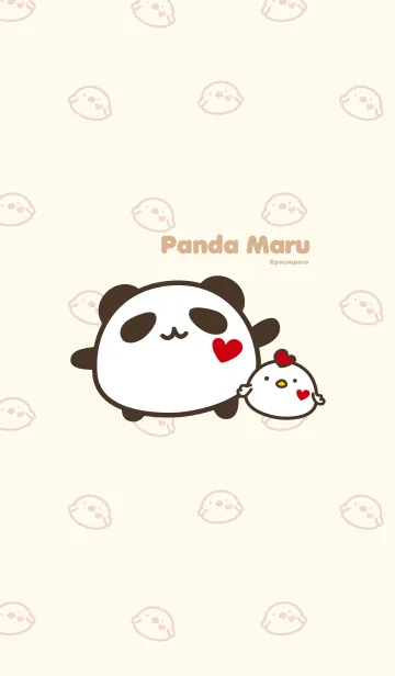 [LINE着せ替え] パンダ丸とトリ丸の画像1