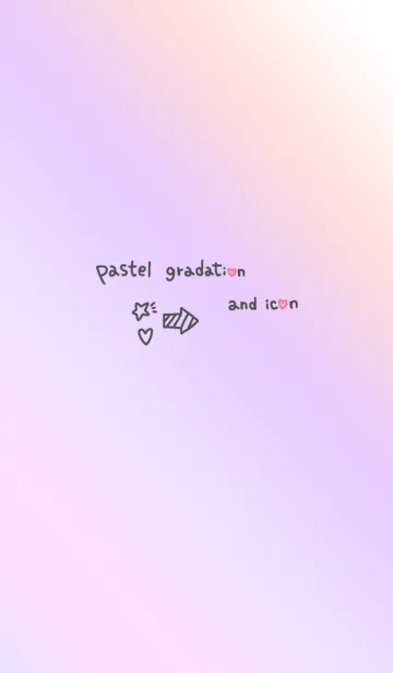 [LINE着せ替え] Pastel gradation and iconの画像1