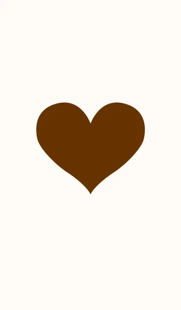 [LINE着せ替え] One Heart brown ivoryの画像1