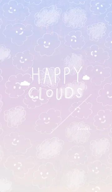 [LINE着せ替え] Happy Cloudsの画像1