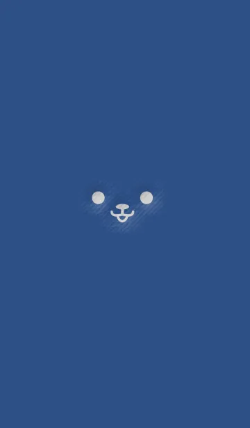 [LINE着せ替え] 紺とベージュのクマの顔の画像1