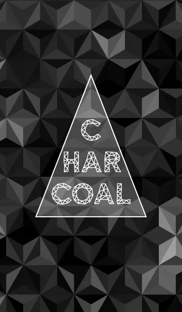 [LINE着せ替え] triangle charcoal-black-の画像1