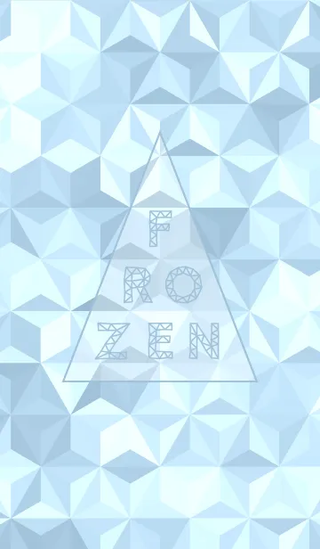[LINE着せ替え] triangle frozen water-white-の画像1