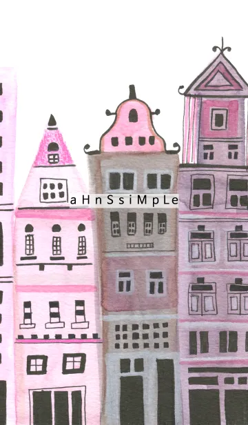 [LINE着せ替え] ahns simple_055_city02の画像1