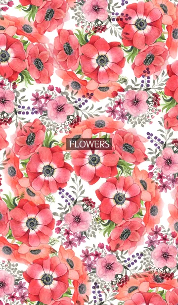 [LINE着せ替え] water color flowers_149の画像1