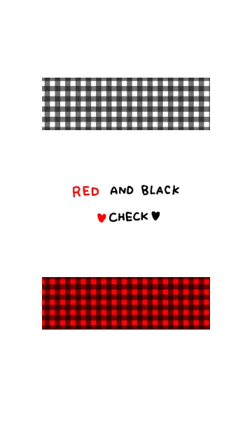 RED AND BLACK CHECKの着せ替えメイン画像