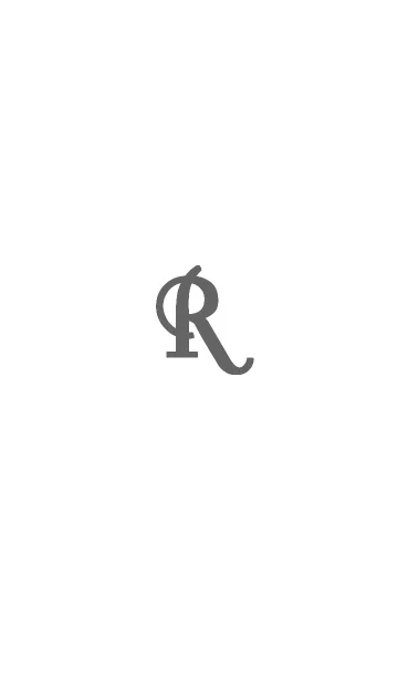 [LINE着せ替え] イニシャル「R」シンプルの画像1